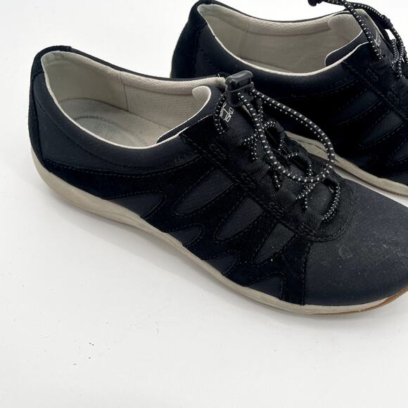 DANKSO Black Suede Drawcord Harlie Sneaker Shoe // 39 - Picture 4 of 12